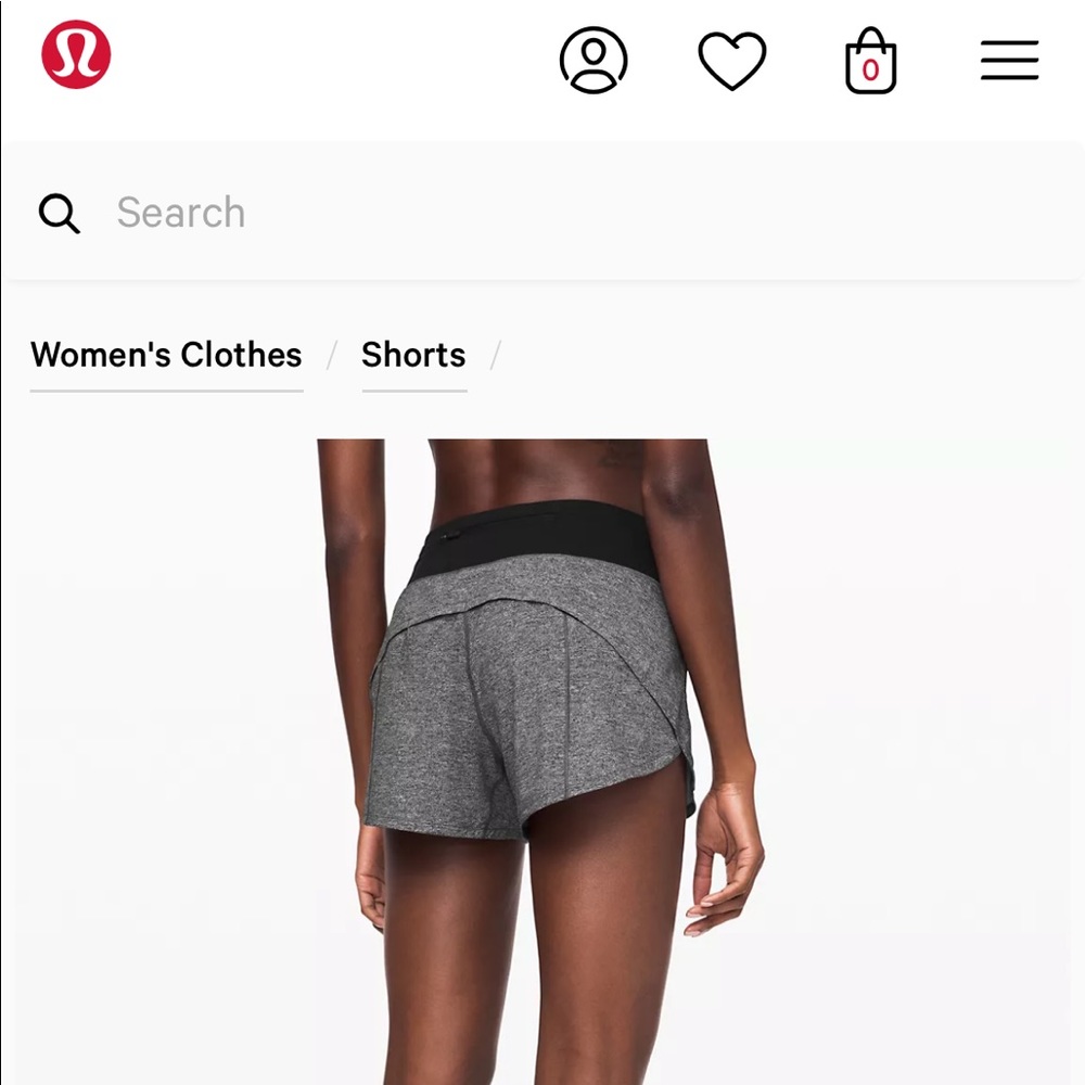 Lululemon Speed Up Mid-Rise 4” - Size 6